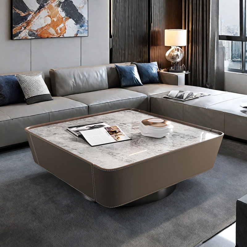 Table basse Modern, H 13,8 po x L 31,5 po x l 31,5 po