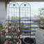 Paquet de 4 treillis de jardin en métal antirouille pour plantes grimpantes support de fleurs extérieur noir-799576812