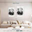 Tête d'ours Brampt noir et blanc-108549552