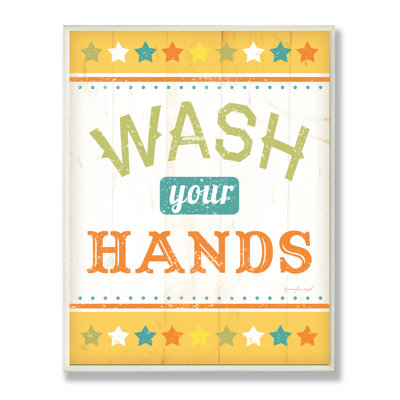 Plaque murale Curtin Wash Your Hands