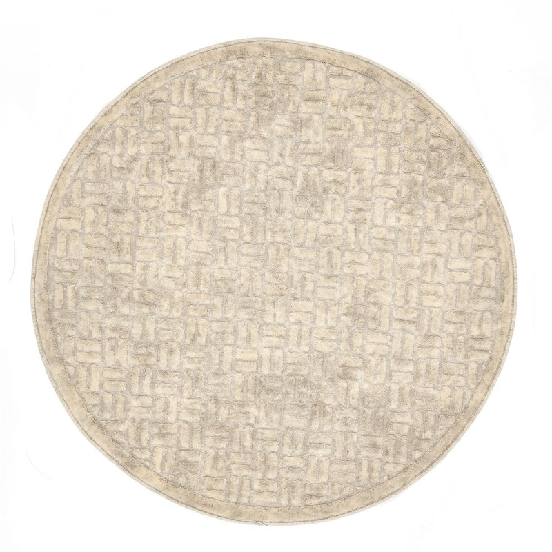 Tapis pour salle de bain Piccirillo, Crème