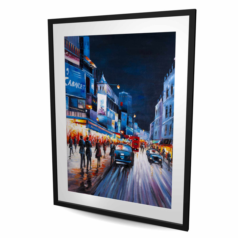 Cabaret Evening - Framed Matted Print for Home Decor