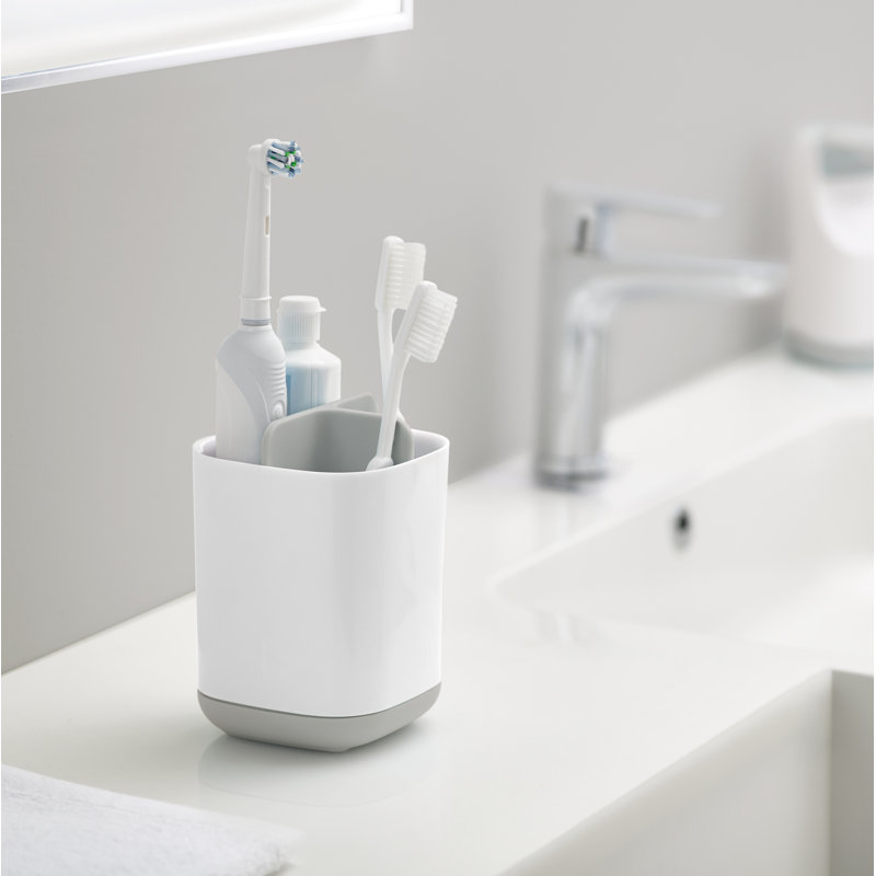 Joseph Joseph EasyStore Toothbrush Holder, Gray