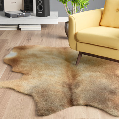 Cowhide Contemporary Light Natural Skin Area Rug