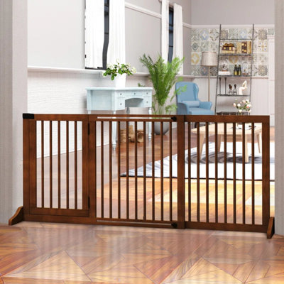 Barrière de sécurité verrouillable autoportante à 3 panneaux l 65 po x H 28 po Pet