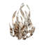 Graffiti 1-Light Silver and Polished Stainless Flush Mount