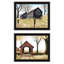 Stunning Living Room Wall Art: Transform With Barn & Buck County Bridge. 18" X 14", 5 Lb. Multicolor Wood + Paper Frame 2 Decor: Mail Pouch Print For Home. Black Framed Art Bedroom. Made In . Lb