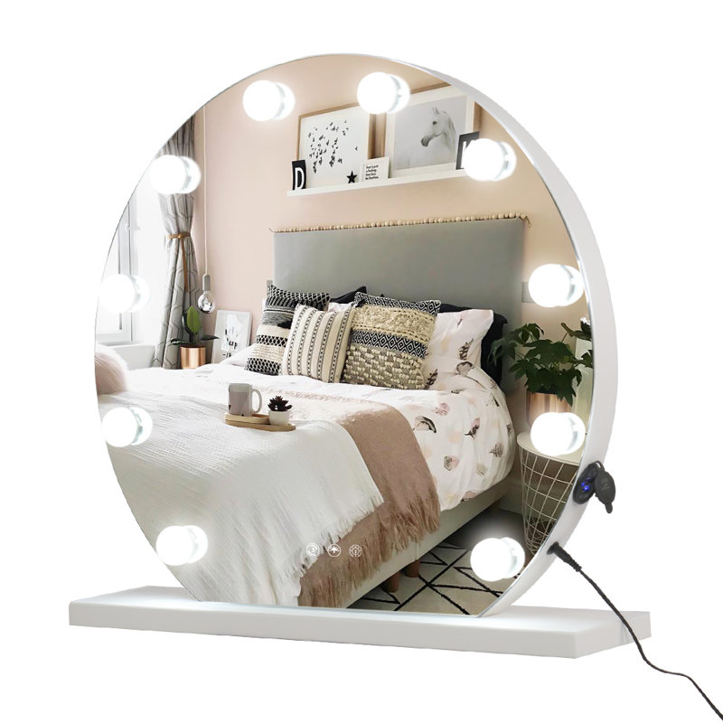 Miroir de maquillage éclairé sans cadre vanwyk
