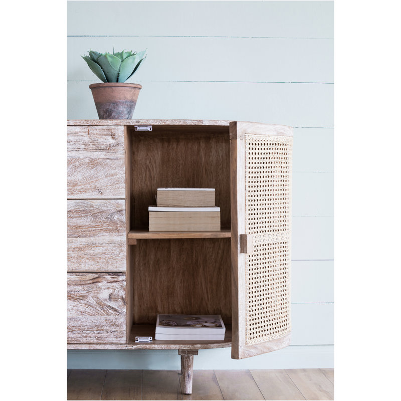 Console 57 po x 16 po x 33 po avec portes cannes
