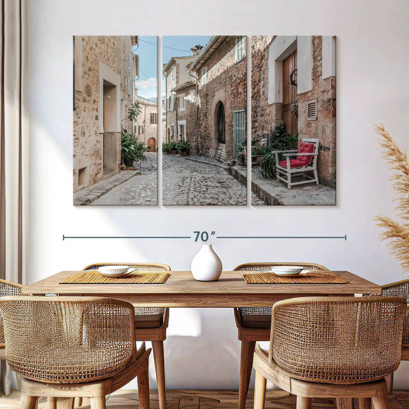 Rorry Cobbled Spanish Street, 24" H x 38" W