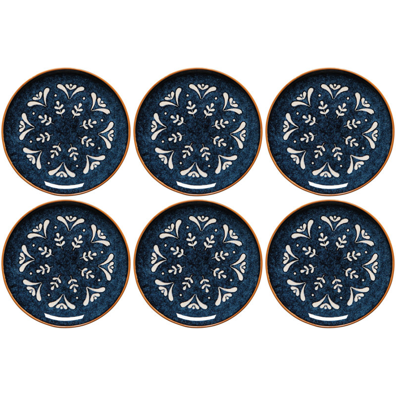 Ensemble de 6 assiettes à apéritif de 6,5 po Nightbloom