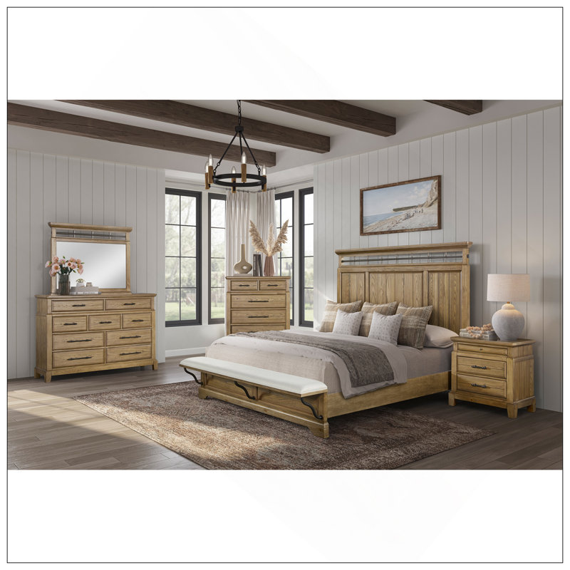 Commode 6 tiroirs - Finition caramel