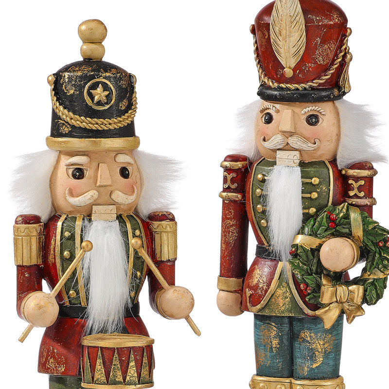 12" Resin Antique Nutcracker