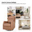 Fauteuil inclinable pivotant en similicuir McGuffey avec base en métal-1341375103