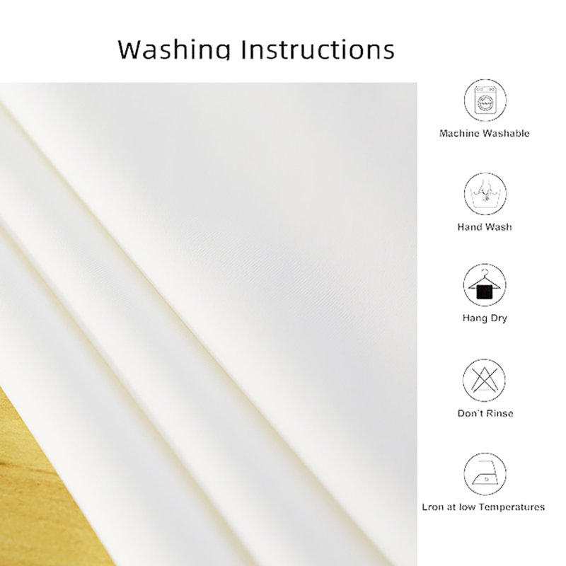 Nappe imperméable en polyester blanche infroissable L 54 po x L 70 po pour l'intérieur et l'extérieur, L 54 po x L 70 po