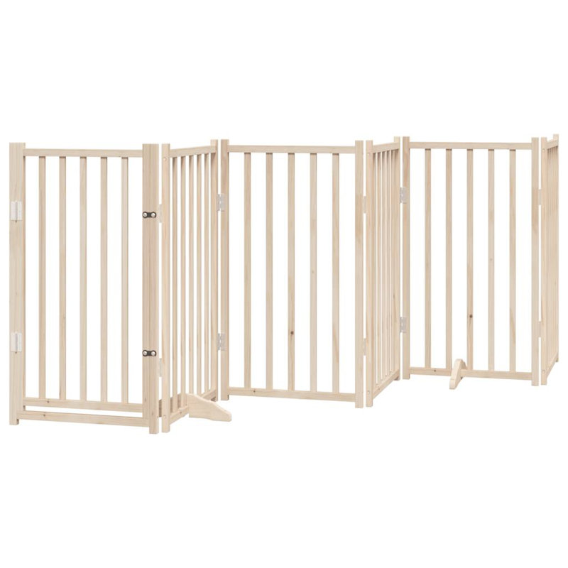 Malawi Solid Wood Dog House Door, 90cm H x 450cm W x 2cm D, Beige