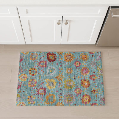 Machine Washable Indoor/Outdoor Chantille ACN2288 Damask Rug