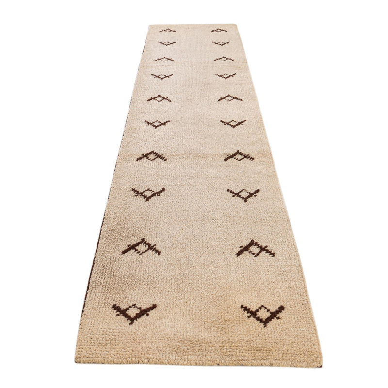 Tapis de couloir beige Kalmanovitz