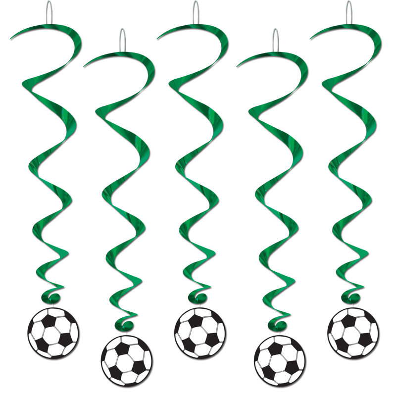 Tourbillons de ballons de soccer - 3 pi 4 po - paquet de 6