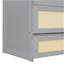 Lit escamotable double avec grands tiroirs, gris-2033876103