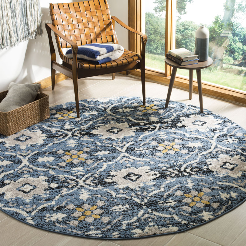 Dalrymple Performance Oriental Rug, Round 6'7"