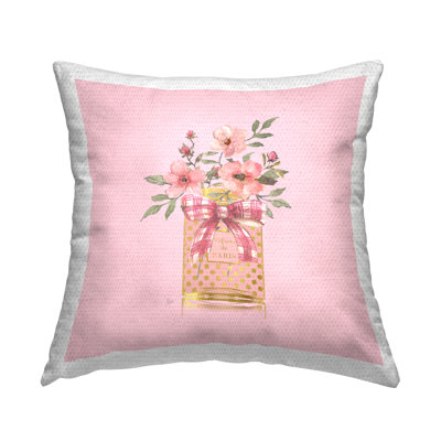 Stupell Industries Wildflower Perfume Bouquet Design by Nan Outdoor Printed Pillow