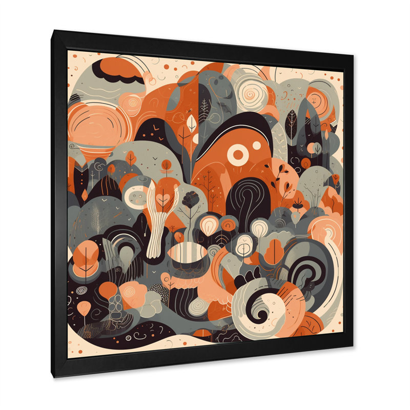 «Evolving Abstractions II», reproduction sur toile, Cadre photo noir, H 16 po x l 16 po x P 1 po