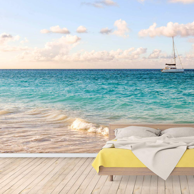 Coastal Beachy Peel & Stick Border, 66" L x 96" W