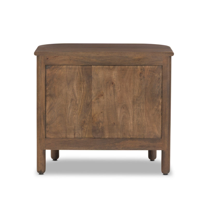 Divion 3 - Drawer Solid Wood Nightstand