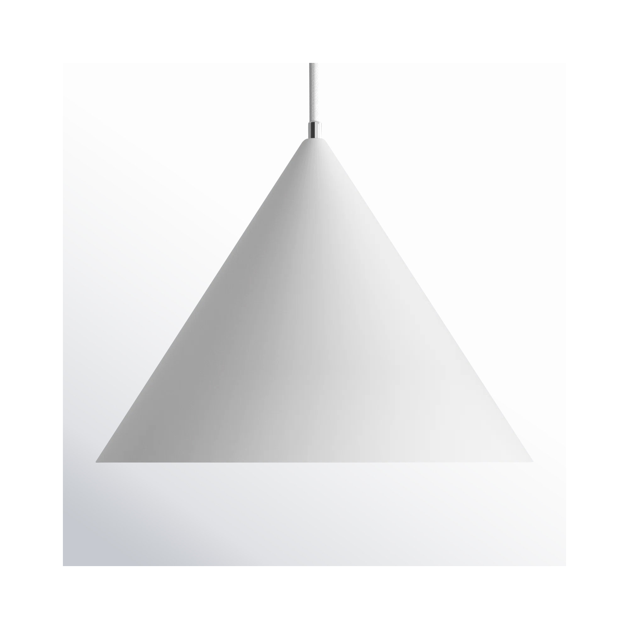 Johnston Single Light Metal Dimmable LED Pendant, 9.5" H x 12.5" W x 12.5" D, Matte White