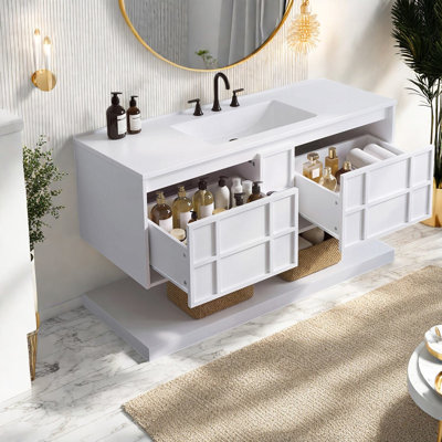 Modern Vanities(Must include both Vanity Cabinet  and Sink) with Storage