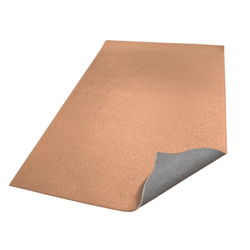 Paulie Activity Mat, Rectangle 3' x 5', Peach/Orange