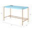 Bureau d'écriture Hip avec bleu et or et commodité en option
