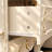 18.9" W French-Inspired Nightstand with 2 Drawers, Gold Floral Accents and Cabriole Legs