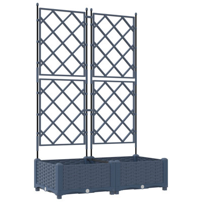 Garden Planter Steel Outdoor Container Modern Decor Terrace Stylish Pot