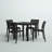 Quadis 4 - Person Patio Dining Set Square Table-1826423181