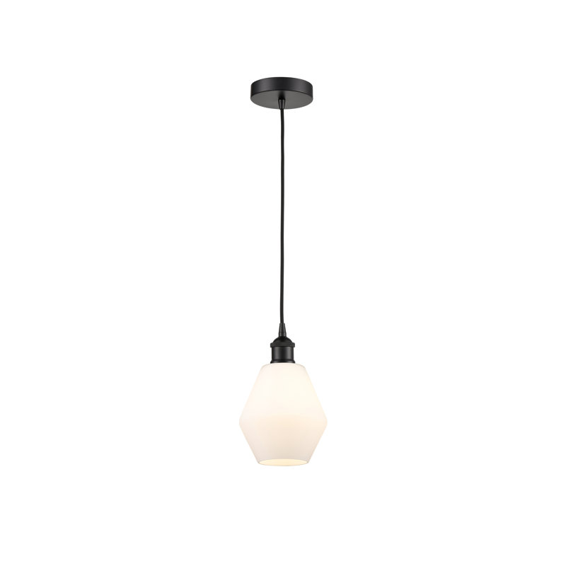 Gabbie 1 - Light Pendant, Cased Matte White, Matte Black
