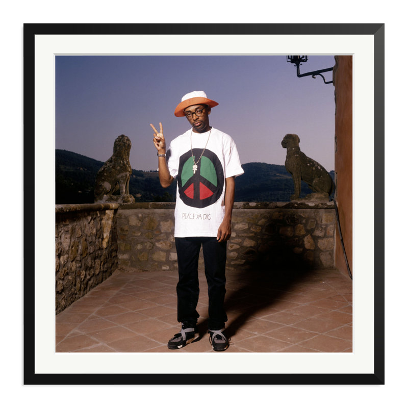 Spike Lee, 1993, 33" H x 33" W, Black