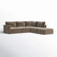 Canapé modulaire 5 pièces Deirdre Taupe Raf-2012065224