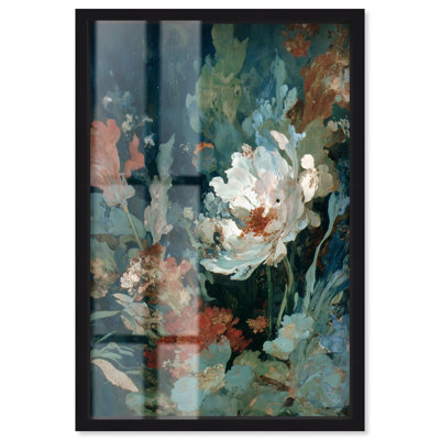 Peony of Summer Shadowbox Print Flower Wall Decor by Art Remedy, Black Frame, 11 x 16