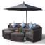 Tommy 8 Seater Rattan Conversation Set
