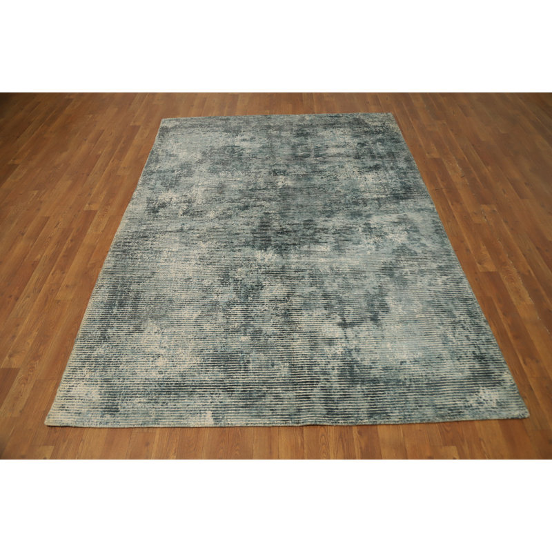 Distressed Look Abstract Oriental Area Rug 6x8