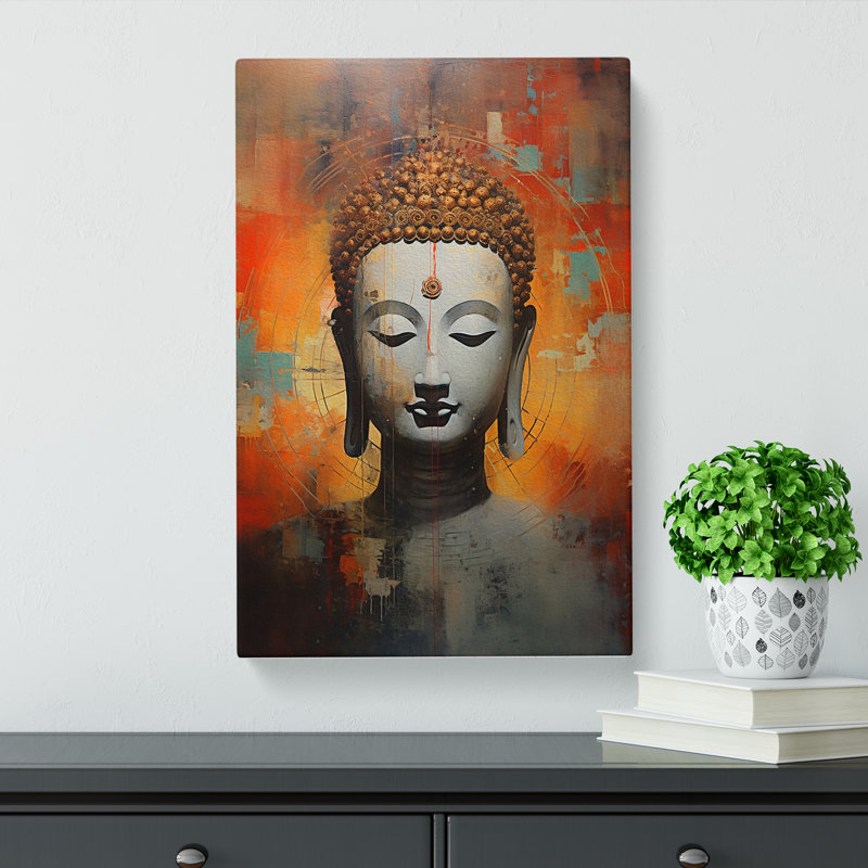 Buddha Contemporary No.2 - Wrapped Canvas, 60cm H x 40cm W x 3cm D