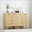 Commode cannelée à 5 tiroirs - Rangement compact haut