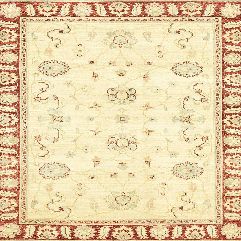 Tapis abstrait moderne 2963, Carré 6 pi