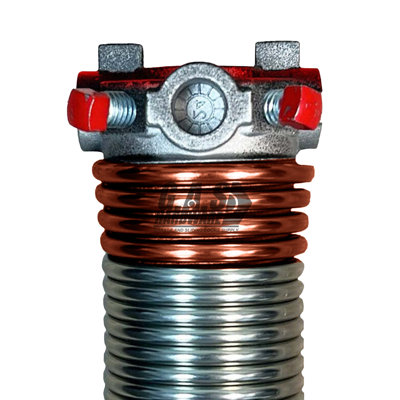 Ressort de torsion galvanisé 273 x 2 x 36 - rouge