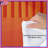 Orange Vertical Stripes Comforter-123586776