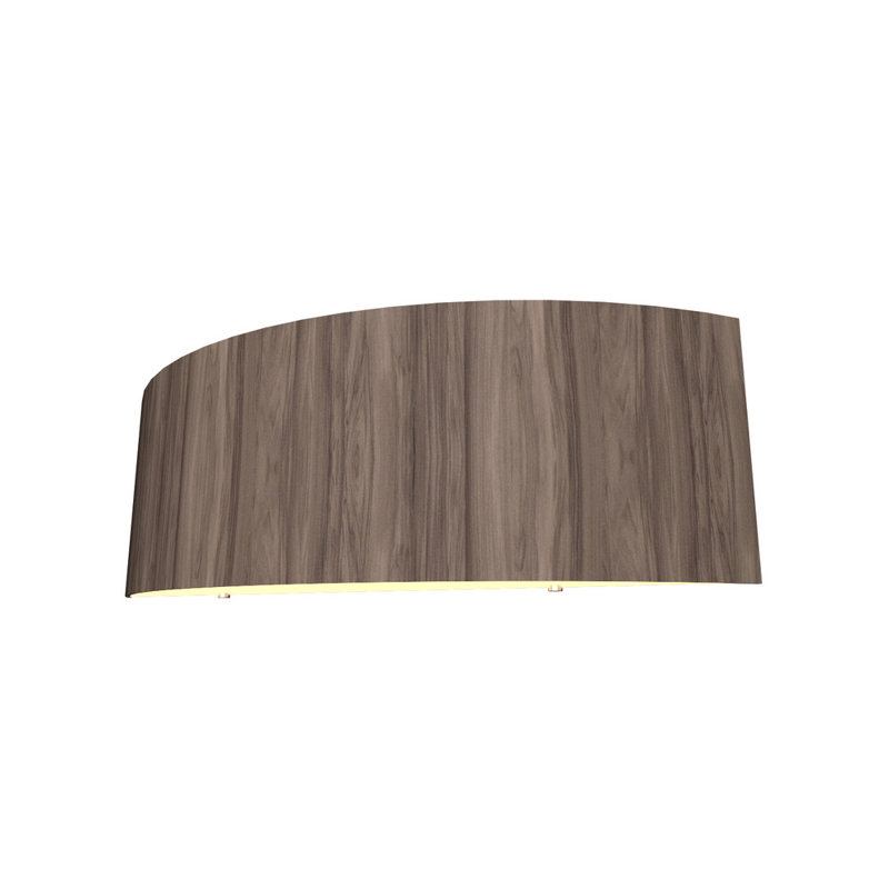 2 - Light Flush Mounted Sconce, American Walnut
