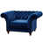Cuir véritable bleu