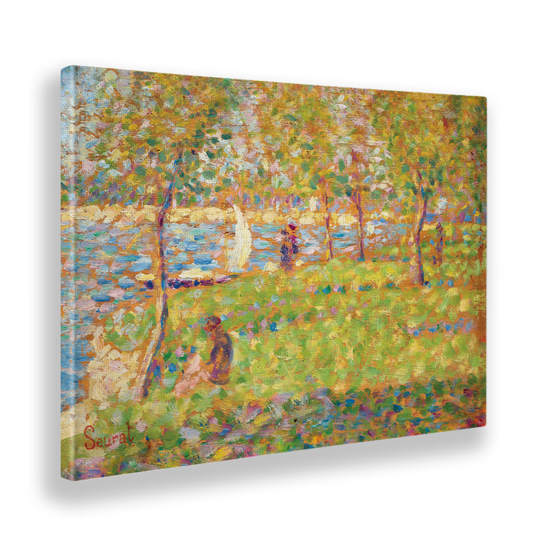 Acrylbild Studie für die Grande Jatte von Georges Seurat